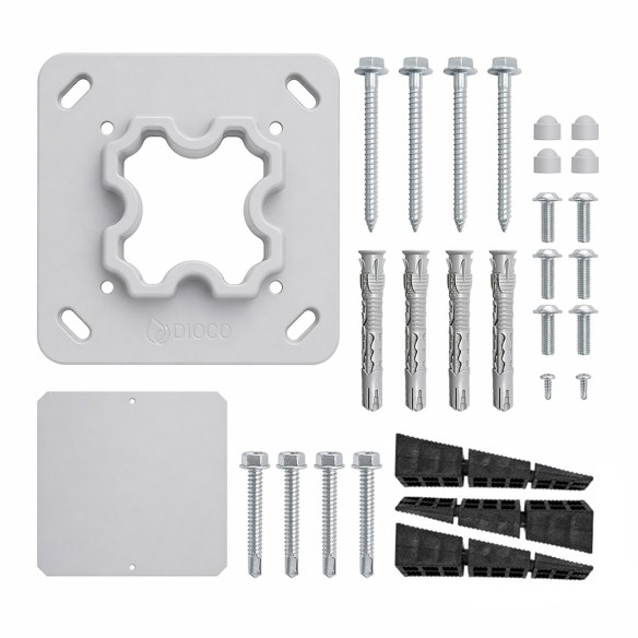Pack de accesorios para poste de puerta Big Garden