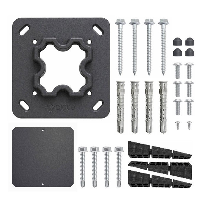 Pack de accesorios para poste de puerta Big Garden