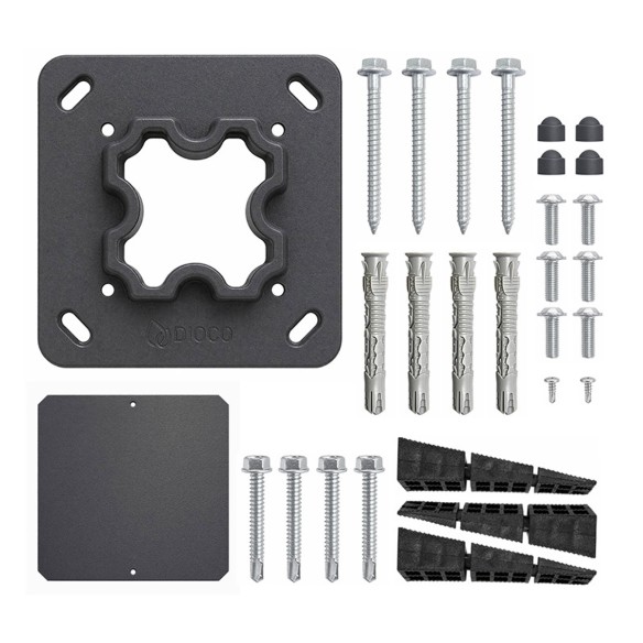 Pack de accesorios para poste de puerta Big Garden