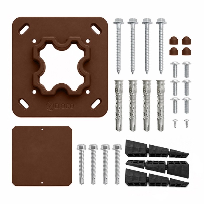 Pack de accesorios para poste de puerta Big Garden