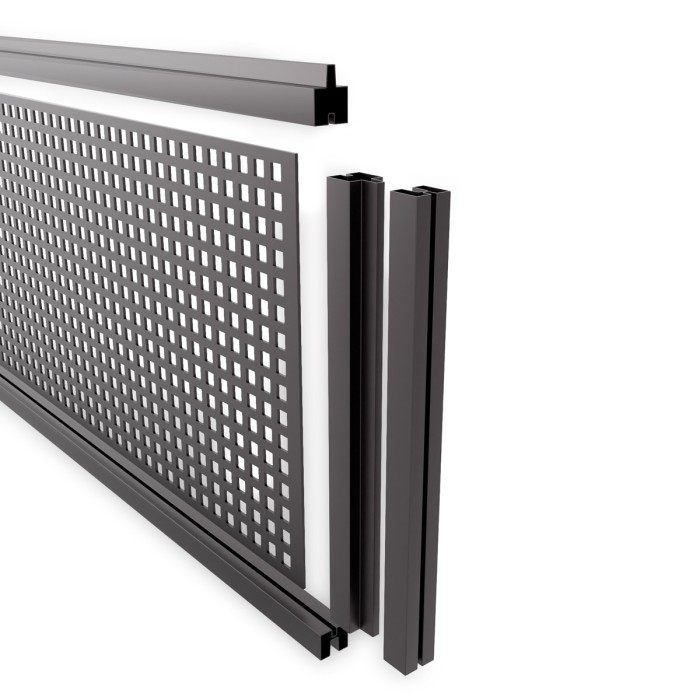 Celosía de aluminio para valla Big Garden