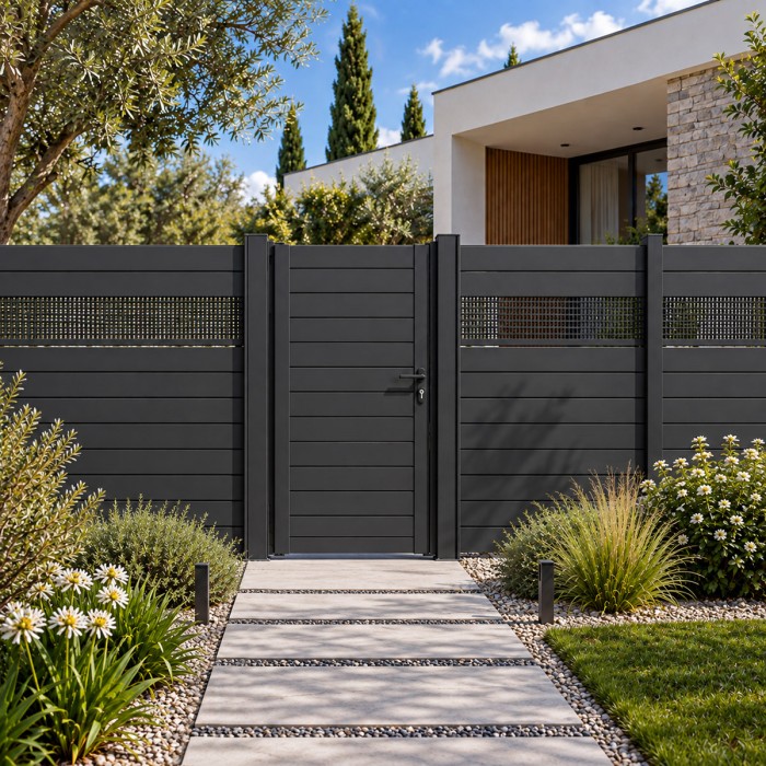 Celosía de aluminio para valla Big Garden