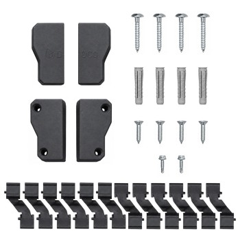 Pack de accesorios para medio poste de vallas de lamas de persiana Big Garden