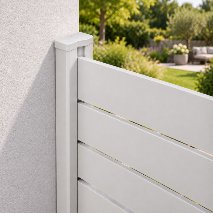 Medio poste de aluminio para valla Big Garden