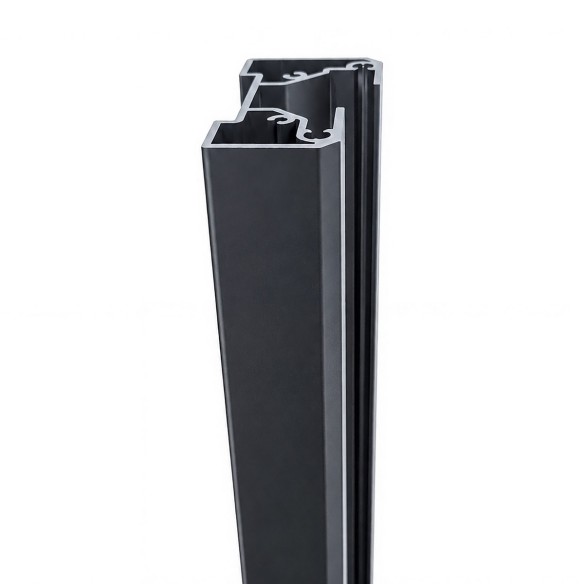 Medio poste de aluminio para valla Big Garden