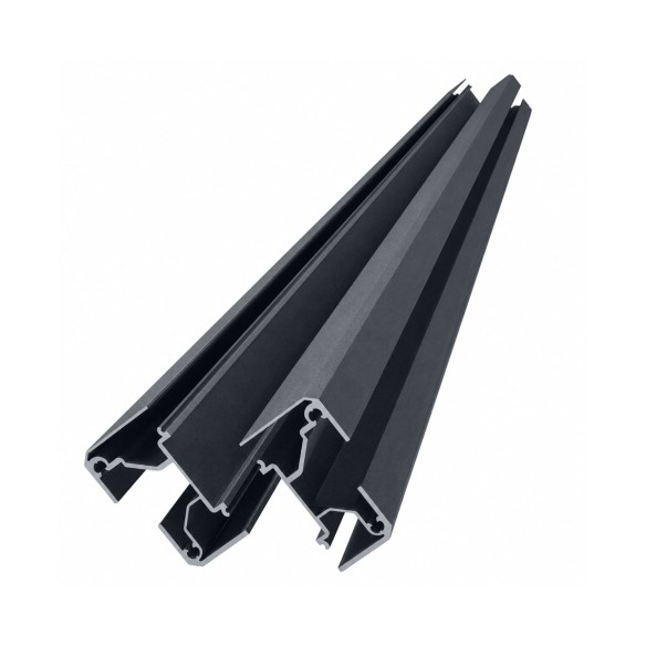Medio poste de aluminio para valla Big Garden