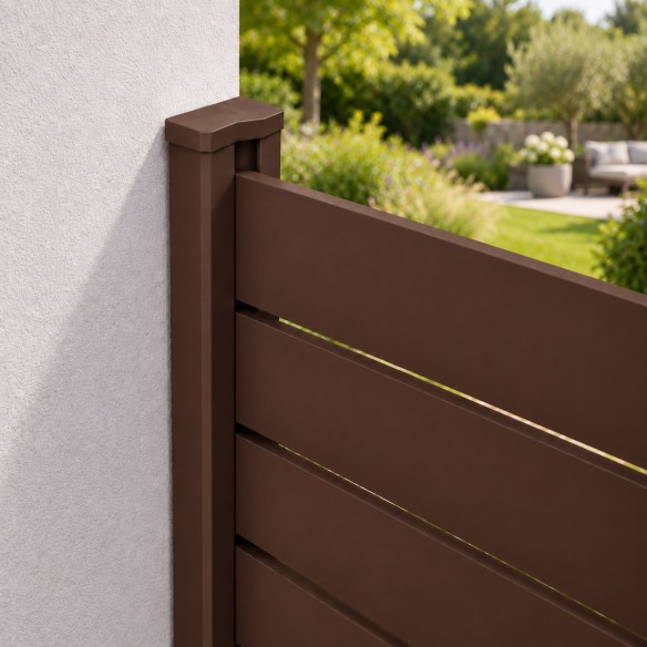 Medio poste de aluminio para valla Big Garden