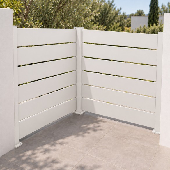 Poste de aluminio para valla Big Garden