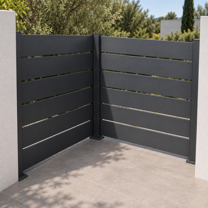 Poste de aluminio para valla Big Garden