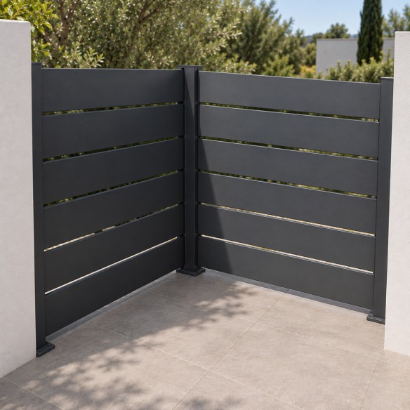 Poste de aluminio para valla Big Garden