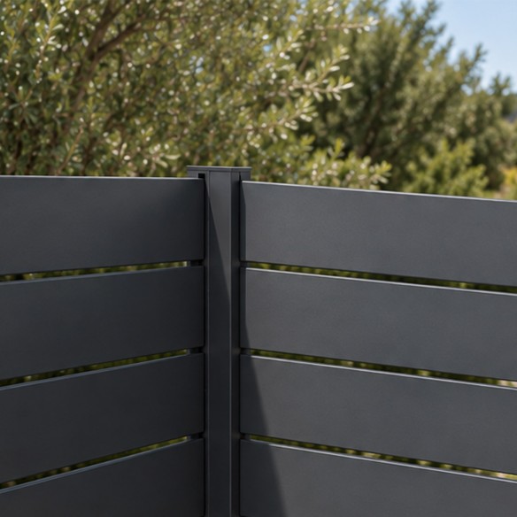 Poste de aluminio para valla Big Garden