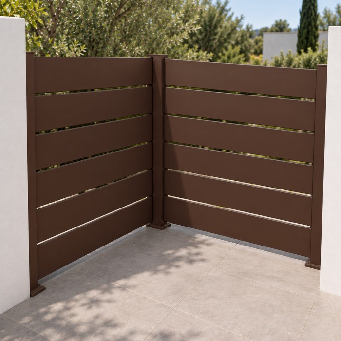 Poste de aluminio para valla Big Garden