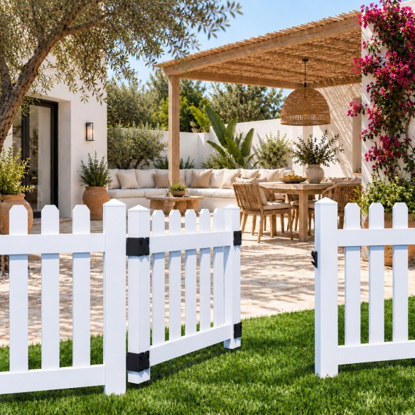Puerta PVC blanca Big Garden