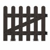 Puerta para valla de composite WPC Coffee Big Garden