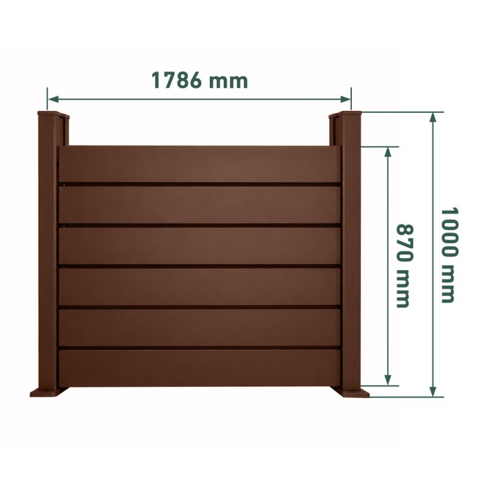 Lama de aluminio persiana - Pack de 6 unidades Big Garden