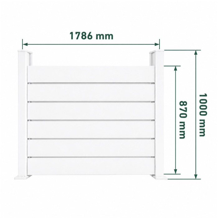 Lama de aluminio persiana - Pack de 6 unidades Big Garden