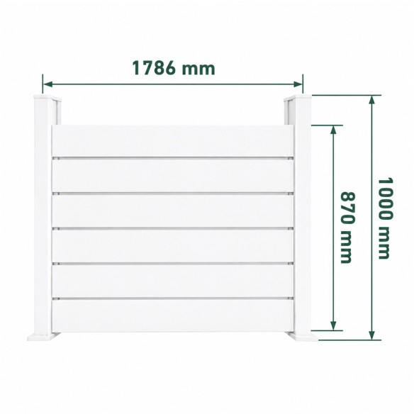 Lama de aluminio persiana - Pack de 6 unidades Big Garden