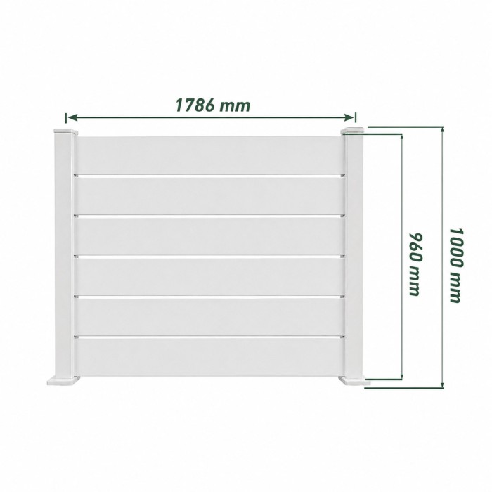 Lama de aluminio lisa - Pack de 6 unidades Big Garden