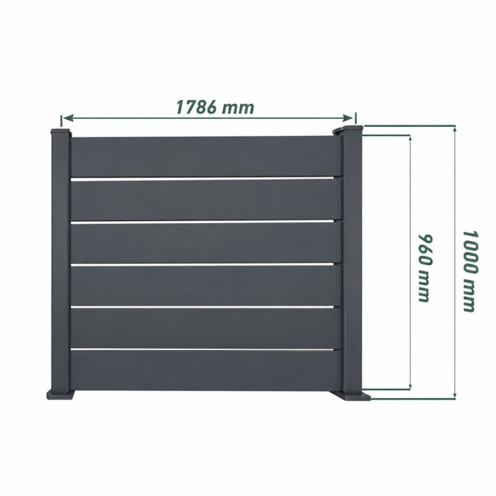 Lama de aluminio lisa - Pack de 6 unidades Big Garden