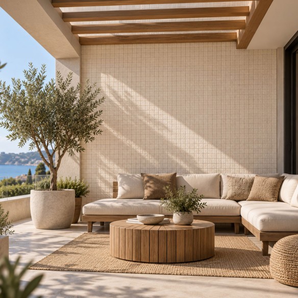 Revestimiento efecto piedra - Kubo Big Garden