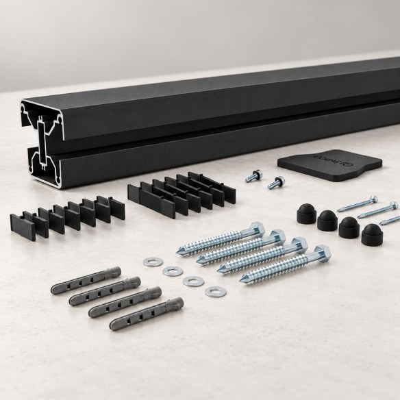 Accesorios para vallas de aluminio y composite